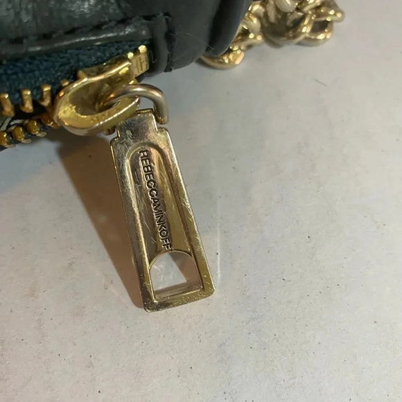 Rebecca Minkoff navy blue leather shoulder handbag - Picture 6 of 11